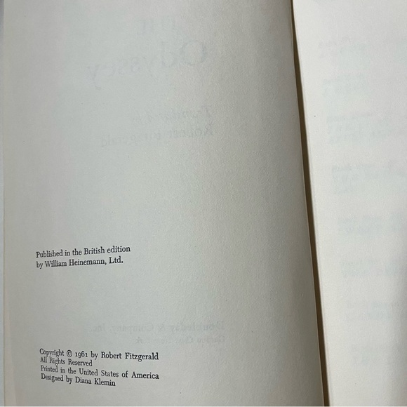 Rare vintage hardcover set of The Odyssey and the Iliad by doubleday - Picture 2 of 12